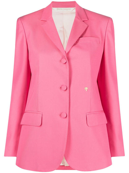 Palm Angels Miami Single-Breasted Blazer Pink