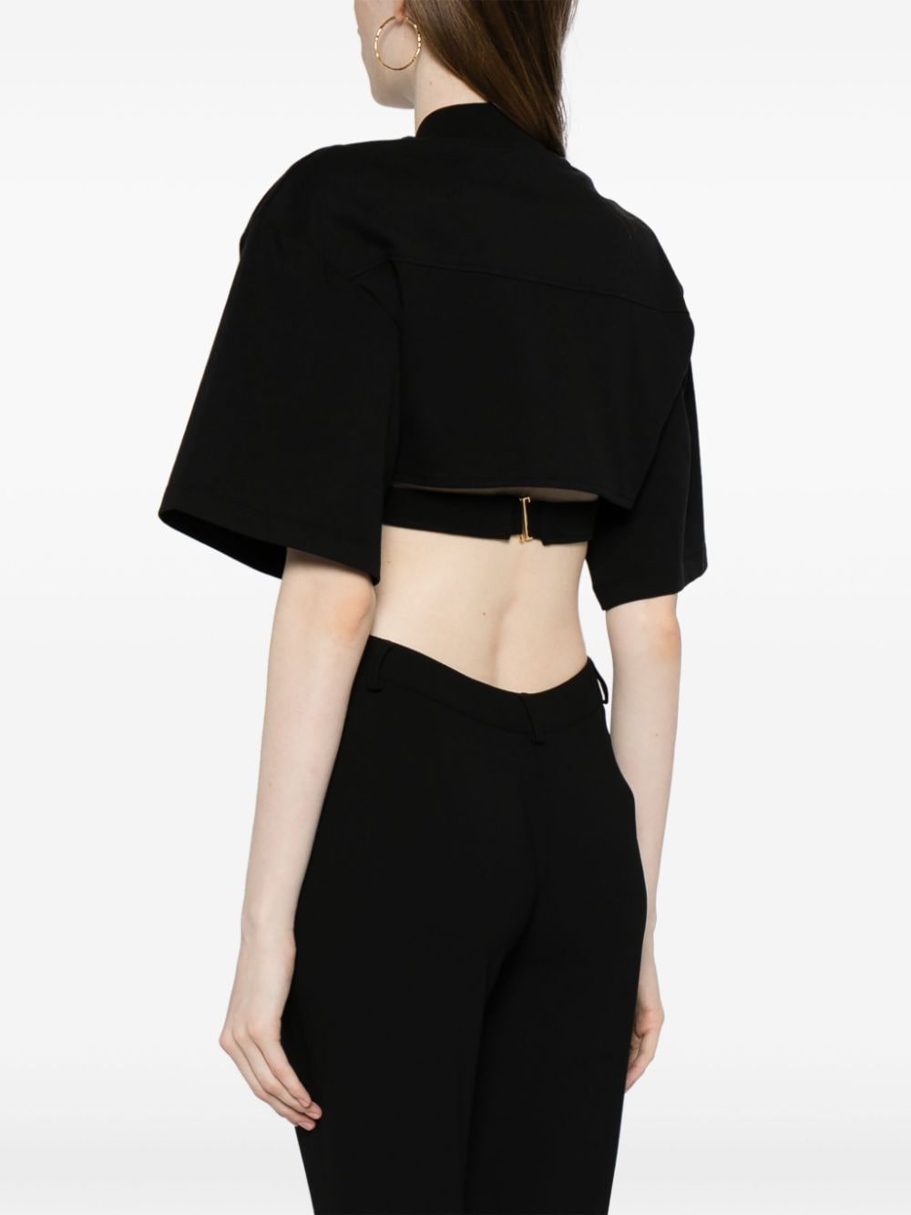 twist detailing cut-out Top