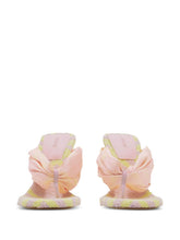 Burberry Check Pool Open-toe Mules Yellow Pink