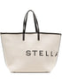 Stella McCartney logo-print cotton tote bag Beige